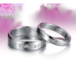 Stable Quality Exquisite Titanium Ring For Lovers