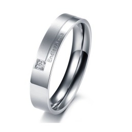 Quality And Quantity Assured Endless Love Titanium Ring For Lovers