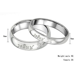 Superior Quality Clover Shape Titanium Ring For Lovers