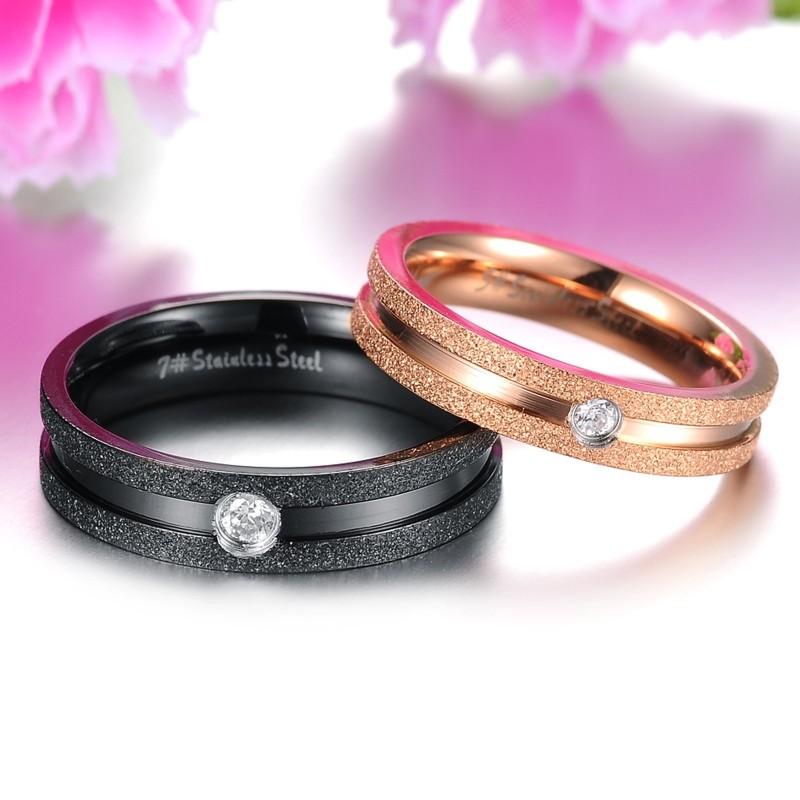 Reliable Quality Pearl Sand Titanium Ring For Lovers Reliable Quality Pearl Sand Titanium Ring For Lovers