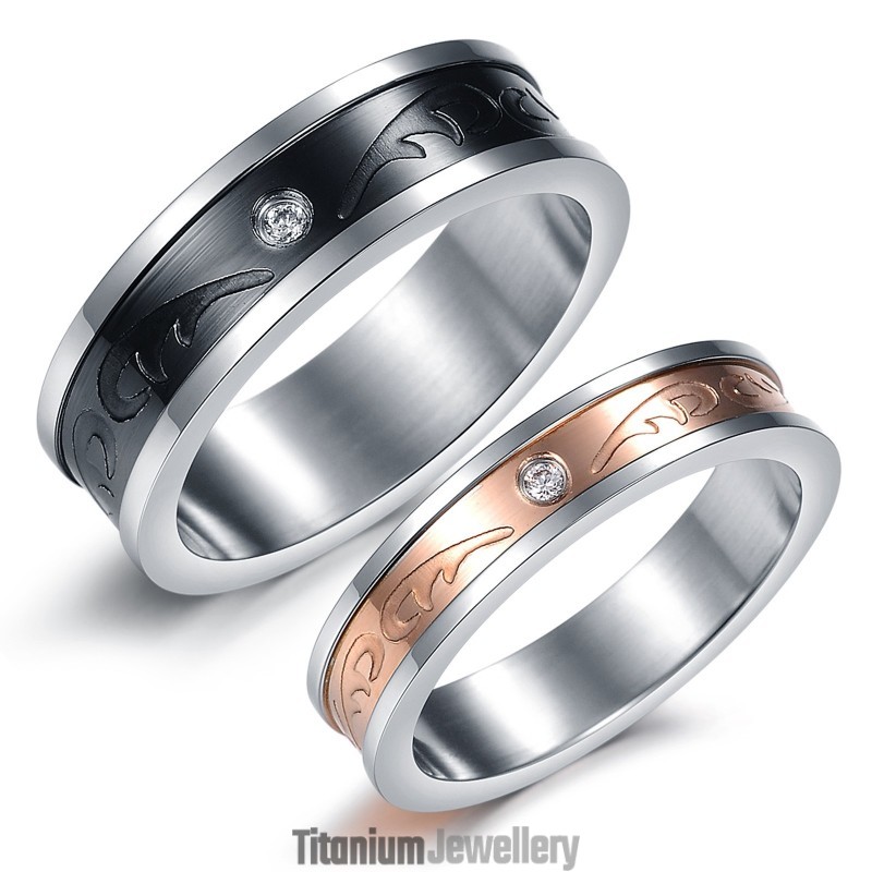 The Queen Of Quality Decorative Pattern Titanium Ring For Lovers The Queen Of Quality Decorative Pattern Titanium Ring For Lovers