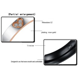 Superior Quality Cross Sweetheart Titanium Ring For Lovers