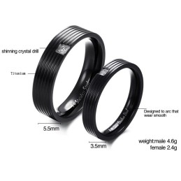 To Have A Long Story Simple Titanium Ring For Lovers