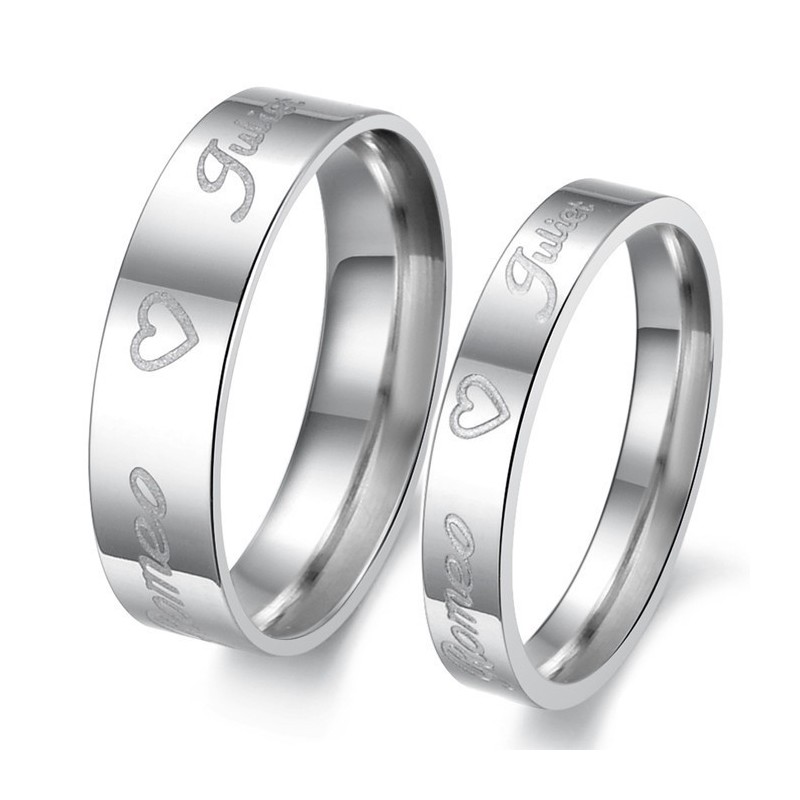 Dependable Performance Sweetheart Titanium Ring For Lovers