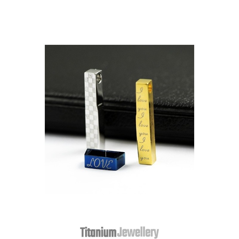 New Style Fashion Color Couple Titanium Pendant Necklace New Style Fashion Color Couple Titanium Pendant Necklace
