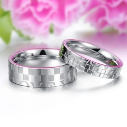Selling Well All Over The World Puzzle Titanium Ring For Lovers