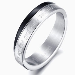 The Queen Of Quality Alternative Creative Titanium Ring For Lovers