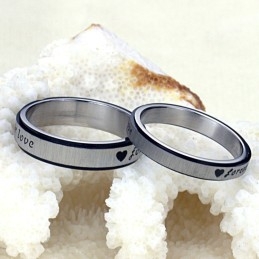 The King Of Quantity Endless Love Titanium Ring For Lovers