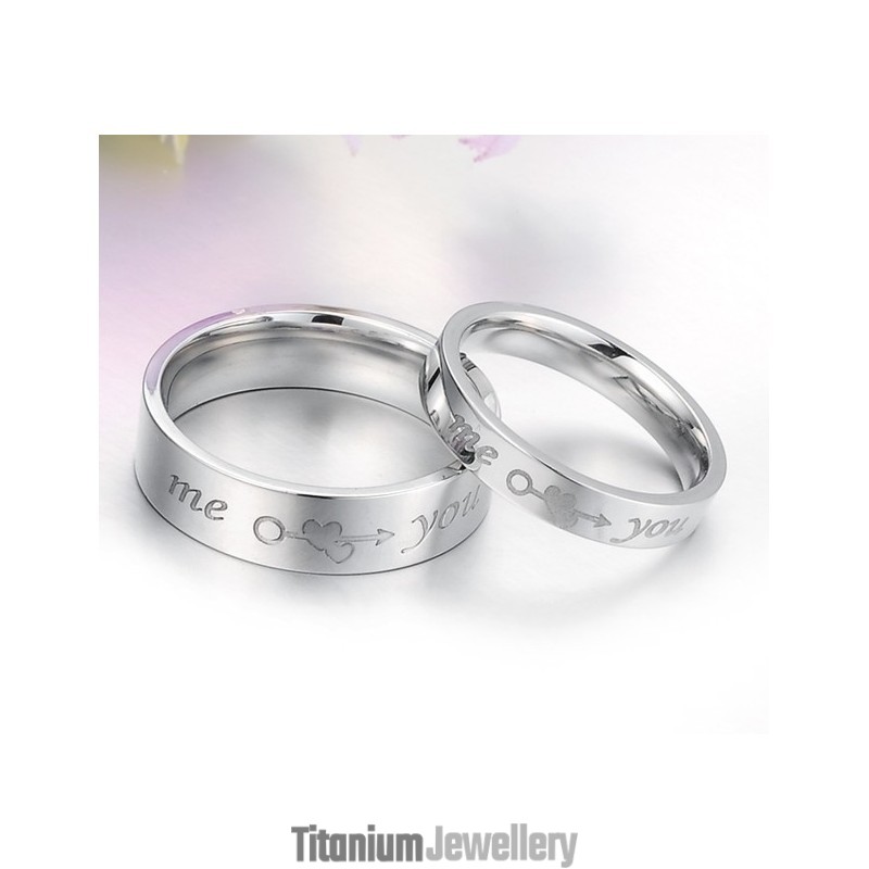 Dependable Performance Titanium Ring For Lovers