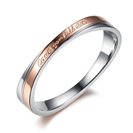 The Queen Of Quality Wrap Titanium Ring For Lovers