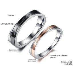 The Queen Of Quality Wrap Titanium Ring For Lovers