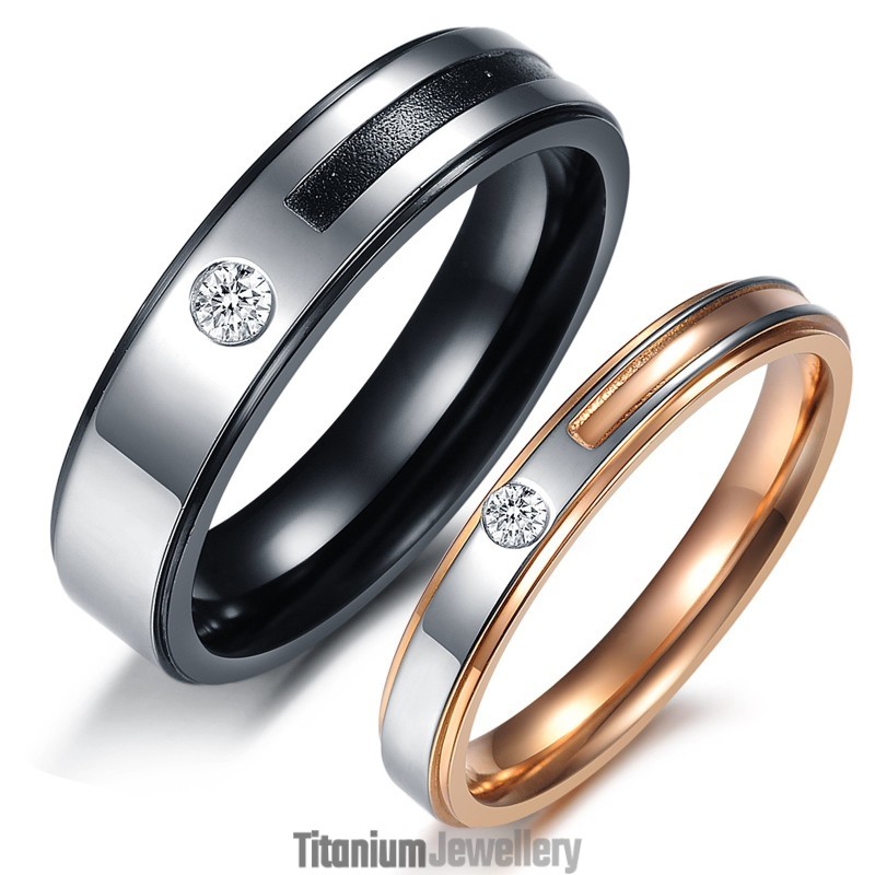 The Queen Of Quality Concise Titanium Ring For Lovers The Queen Of Quality Concise Titanium Ring For Lovers