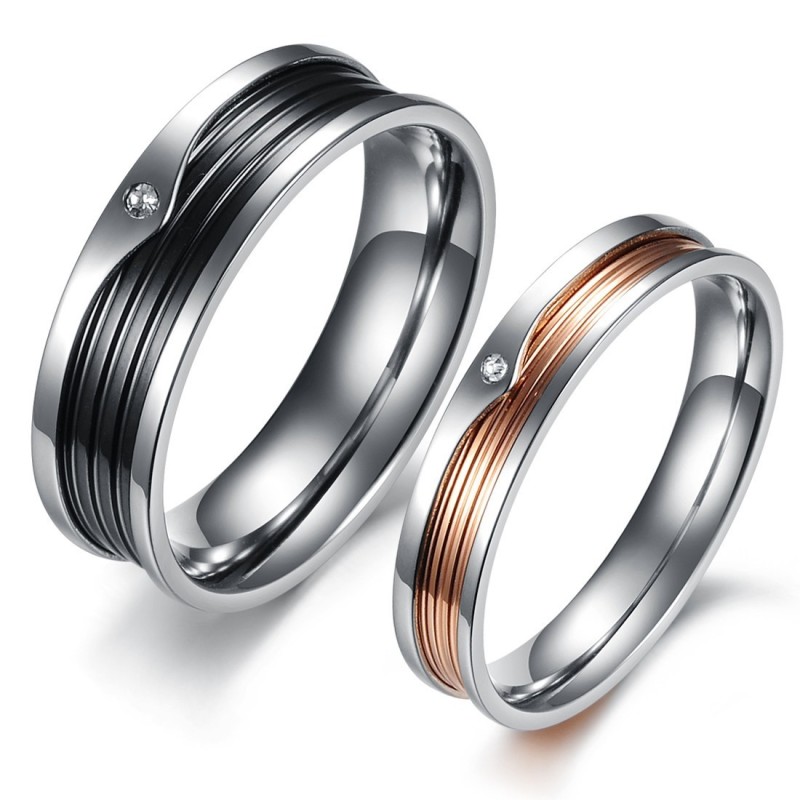 High Quality Concise Titanium Ring For Lovers High Quality Concise Titanium Ring For Lovers