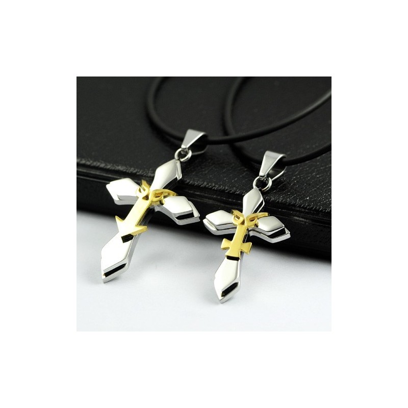 Fashion Couple Titanium Pendant And Necklace (One Pair)