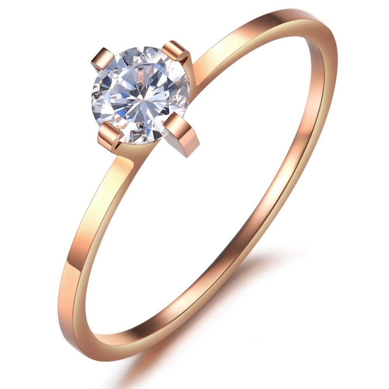 Reliable Quality Titanium Ring For Lovers With Rhinestone Reliable Quality Titanium Ring For Lovers With Rhinestone