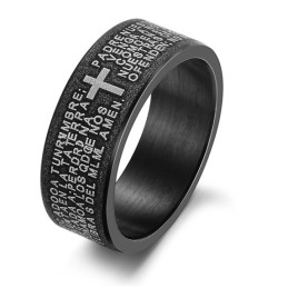 High Quality Cross Titanium Ring For Lovers