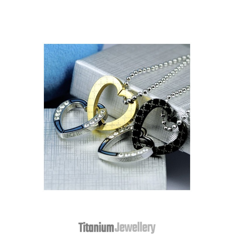 Fashion Couple Sweetheart Titanium Pendant And Necklace (One Pair) Fashion Couple Sweetheart Titanium Pendant And Necklace (One Pair)