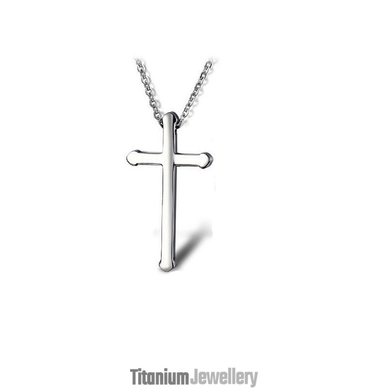 Selling Well All Over The World Cross Titanium Necklace
