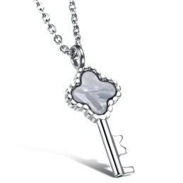 High Quality Female Key Titanium Necklace