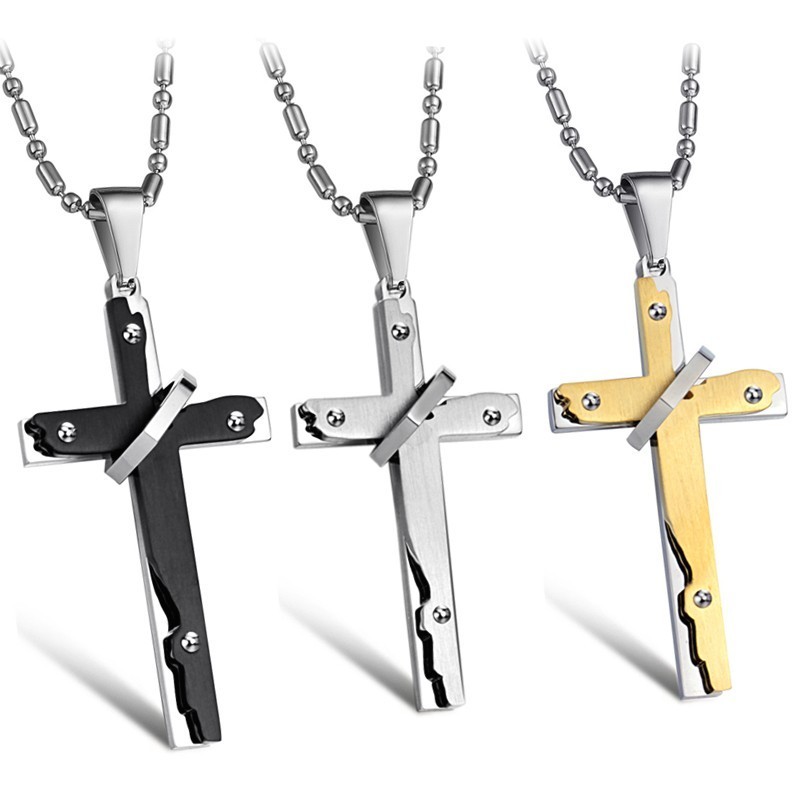 Wide Varieties Cross Titanium Necklace Wide Varieties Cross Titanium Necklace