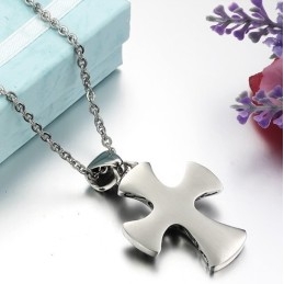 Wide Varieties Cross Titanium Necklace