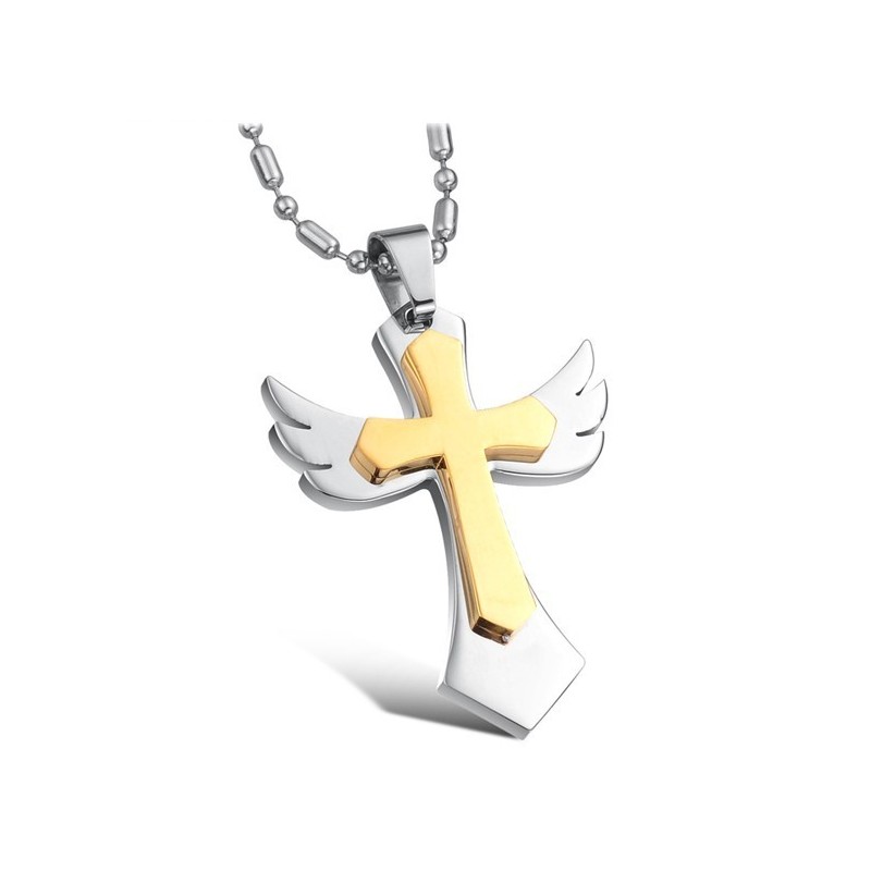 Well-Known For Its Fine Quality Cross Titanium Necklace
