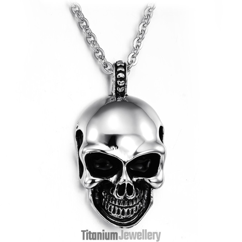 The King Of Quantity Skull Titanium Necklace The King Of Quantity Skull Titanium Necklace