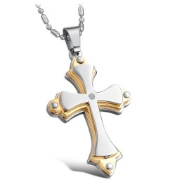 Stable Quality Cross Titanium Necklace
