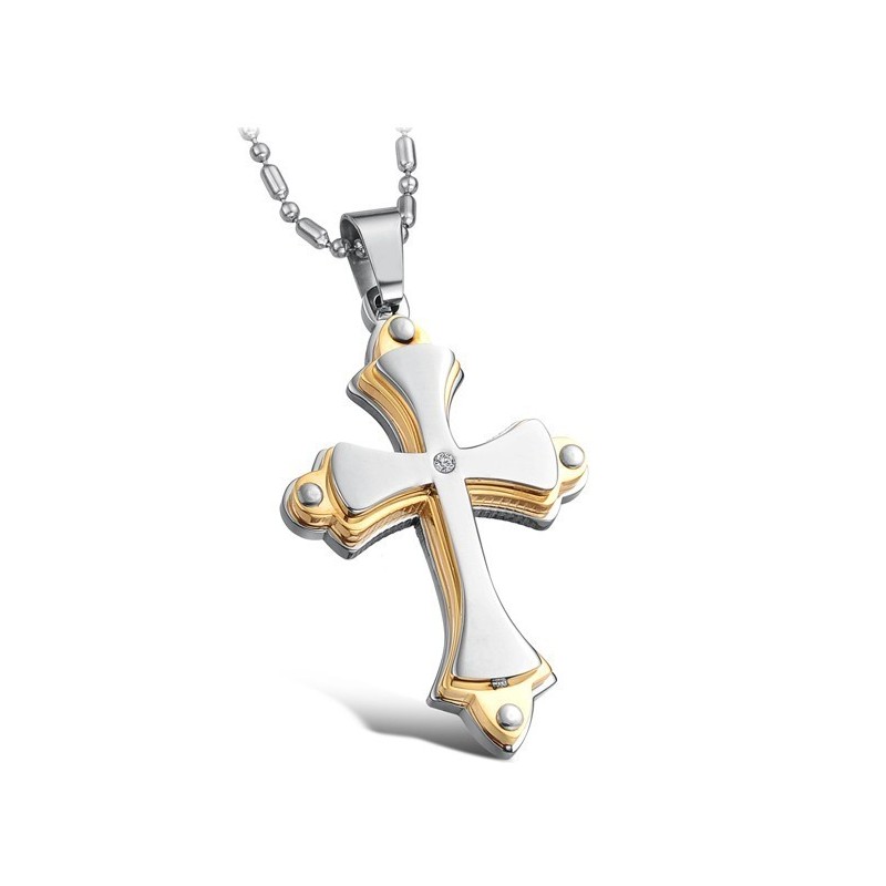 Stable Quality Cross Titanium Necklace Stable Quality Cross Titanium Necklace