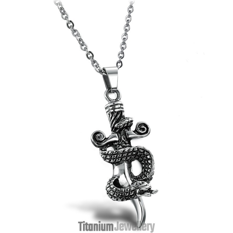 High Quality Male Cross Titanium Necklace High Quality Male Cross Titanium Necklace