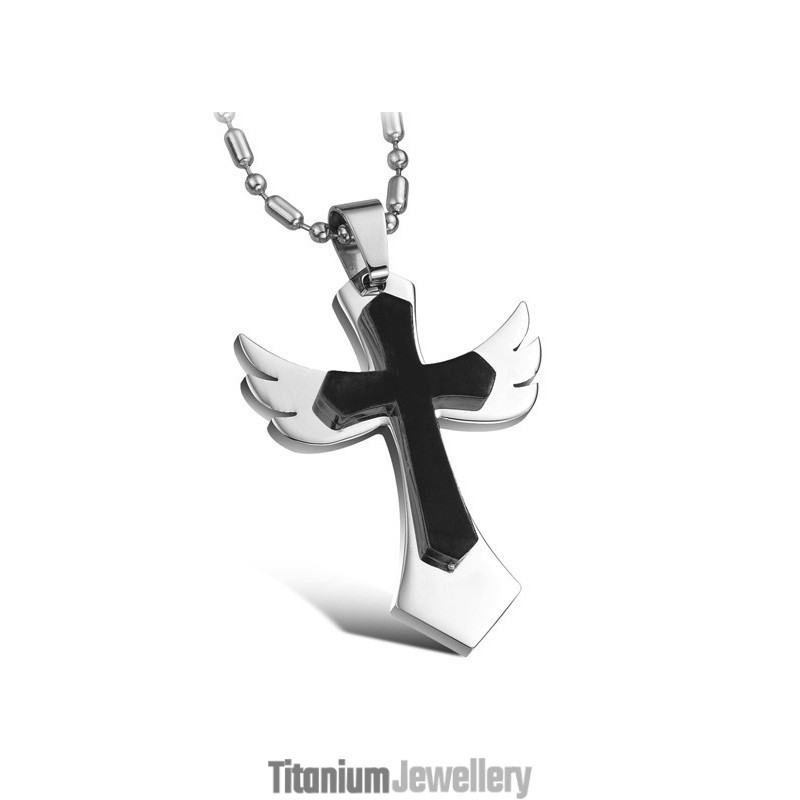 Stable Quality Cross Titanium Necklace Stable Quality Cross Titanium Necklace