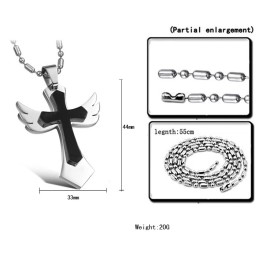 Stable Quality Cross Titanium Necklace