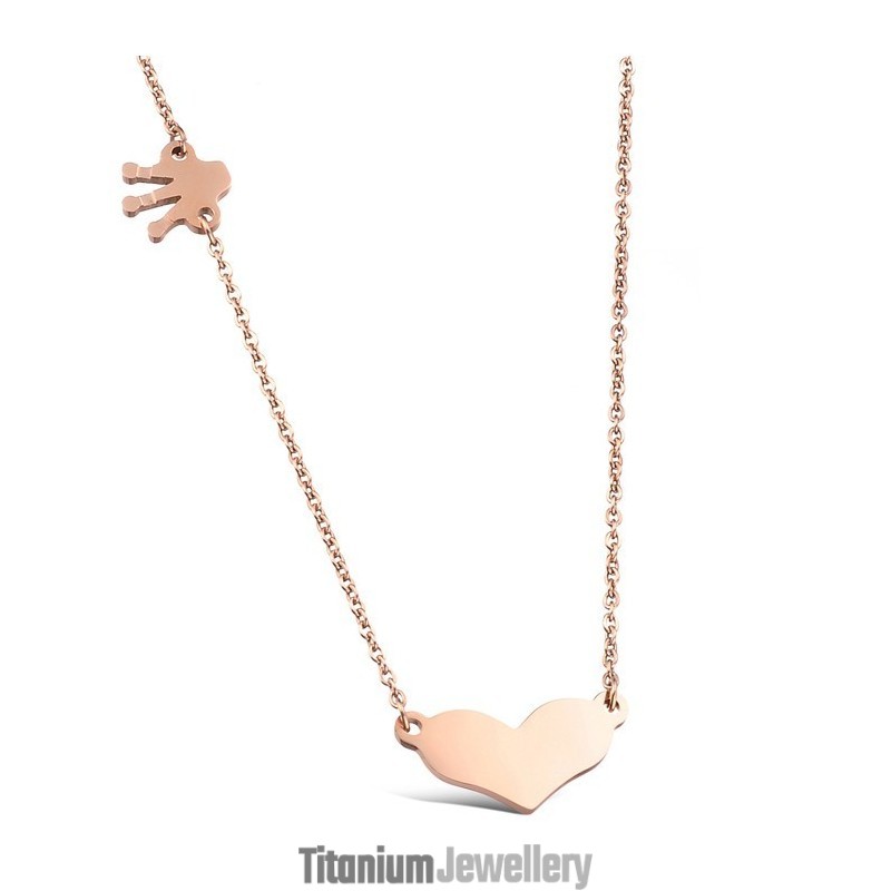 Excellent Quality Sweetheart Titanium Necklace