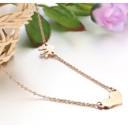 Excellent Quality Sweetheart Titanium Necklace