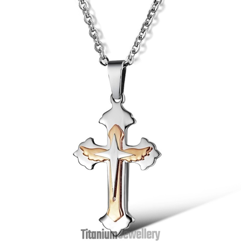 Superior Quality Cross Titanium Necklace Superior Quality Cross Titanium Necklace
