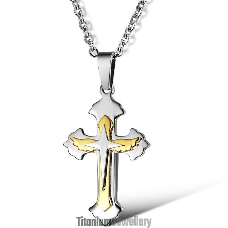 Wide Varieties Cross Titanium Necklace Wide Varieties Cross Titanium Necklace