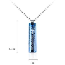 Exquisite Bible Cross Pendant And Titanium Necklace