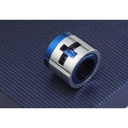 Man Blue Cross Bible Roller Pure Titanium Necklace And Pendant (New)