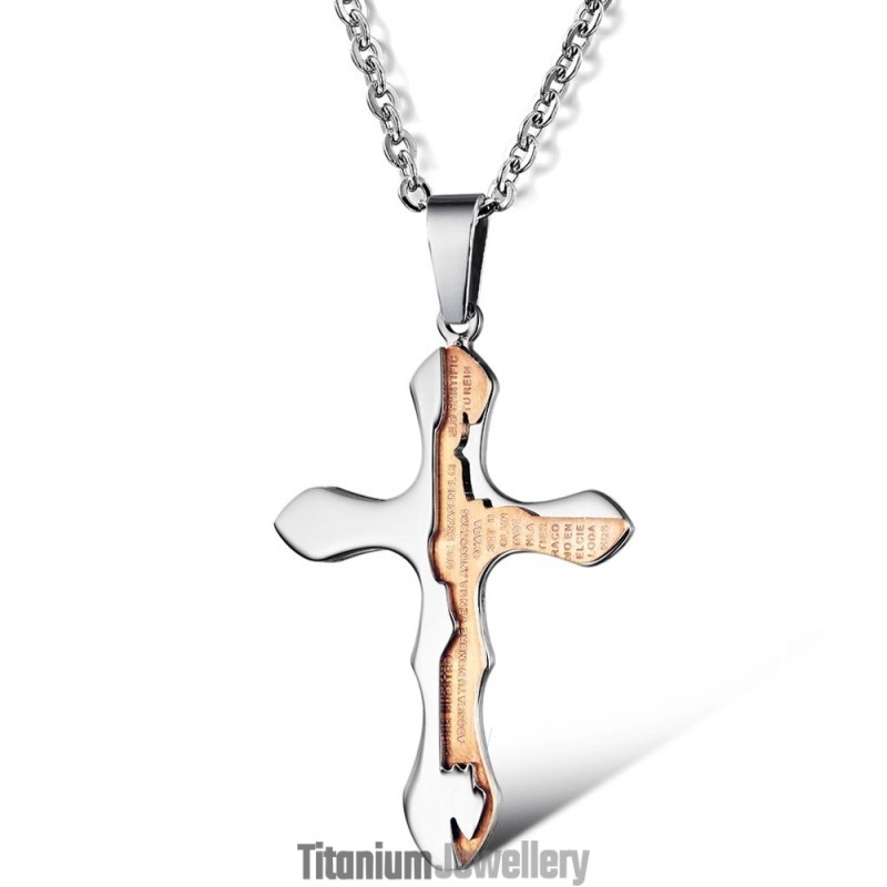 Reliable Reputation Cross Titanium Necklace