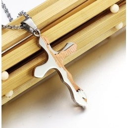 Reliable Reputation Cross Titanium Necklace