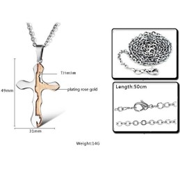 Reliable Reputation Cross Titanium Necklace