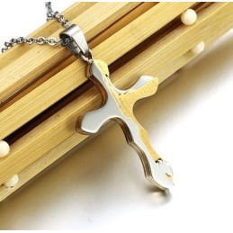High Quality Cross Titanium Necklace