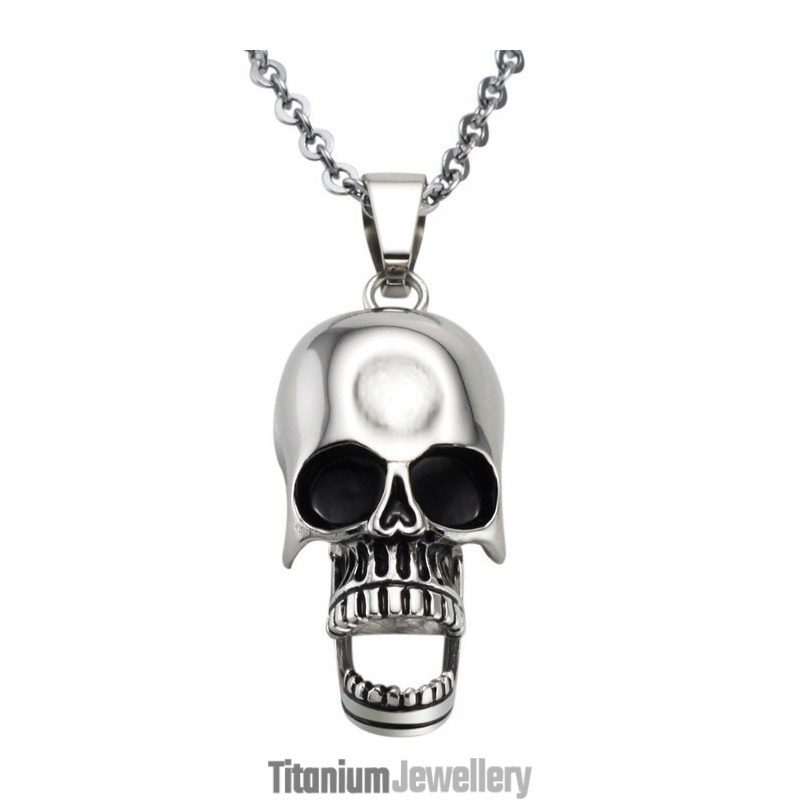 Stable Quality Skull Titanium Necklace Stable Quality Skull Titanium Necklace