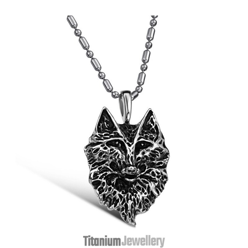 Complete In Specifications Male The Wolf Totem Titanium Necklace Complete In Specifications Male The Wolf Totem Titanium Necklace