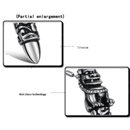The King Of Quantity Male Kirin Titanium Necklace