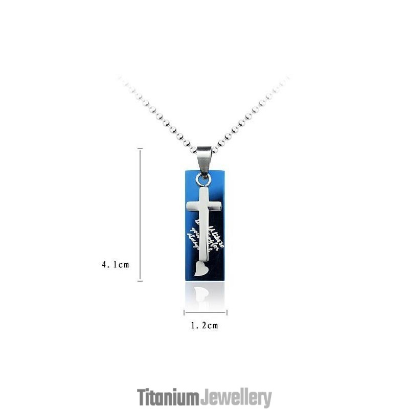 Love Sweetheart Titanium Necklace Cross Pendant Love Sweetheart Titanium Necklace Cross Pendant