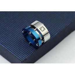 Man Blue Roller Pure Titanium Necklace Pendant (New)