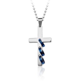 Cool Fashion Rings Men's Titanium Cross Pendant And Necklace