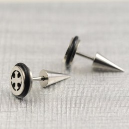 Titanium Cross Earrings