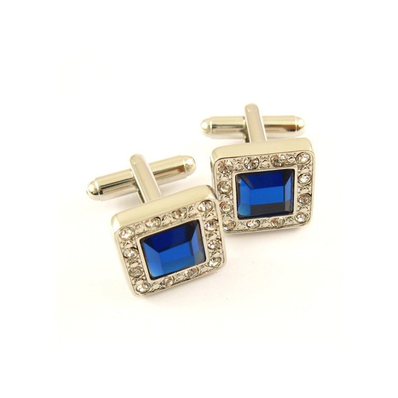 Titanium Square Cufflinks With Diamonds Titanium Square Cufflinks With Diamonds